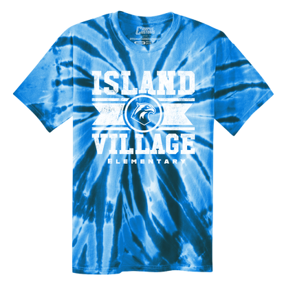 Adult Village Banner Tie-Dye T-Shirt