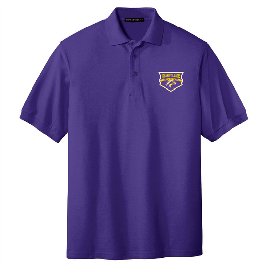 YOUTH Cotton Pique Embroidered Shield Polo