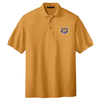 YOUTH Cotton Pique Embroidered Shield Polo