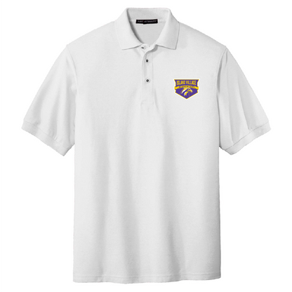 YOUTH Cotton Pique Embroidered Shield Polo