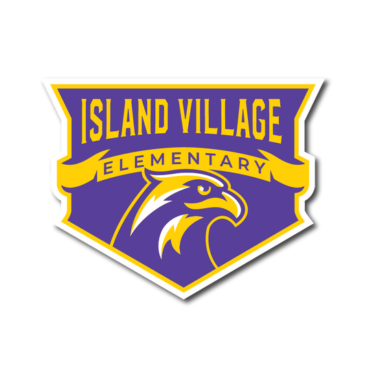 Island Village Elementary Shield Sticker