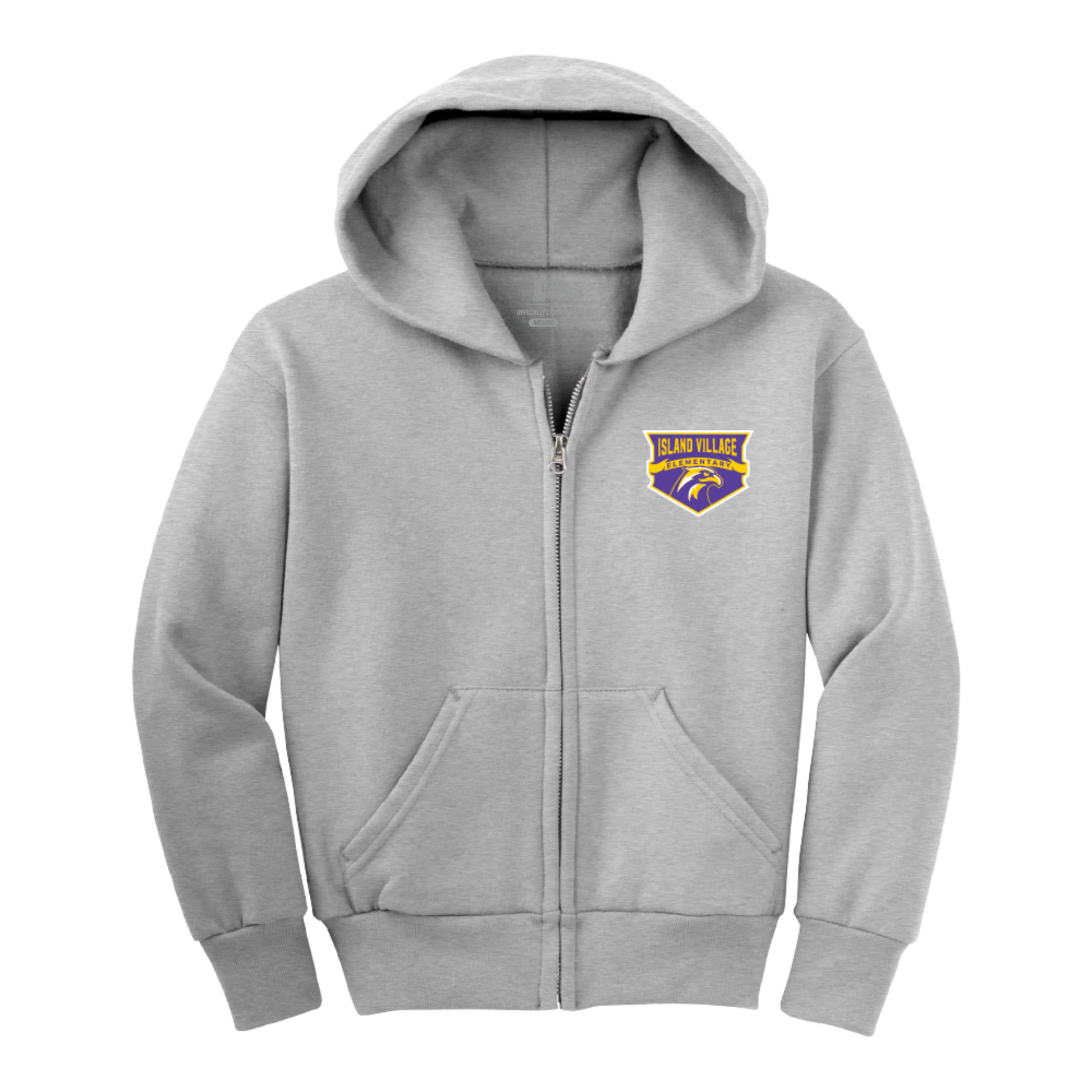 Island Village Elementary Youth Full Zip Hoodie