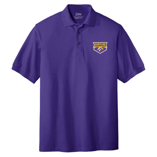 Island Village Elementary Cotton Pique Embroidered Shield Polo